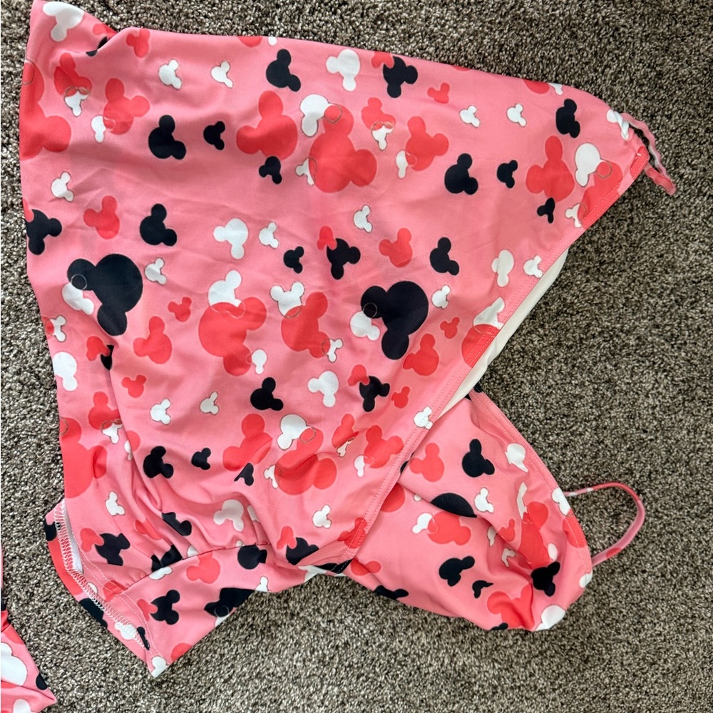 Pink and Black Mickey Mouse 2 piece Swimsuit